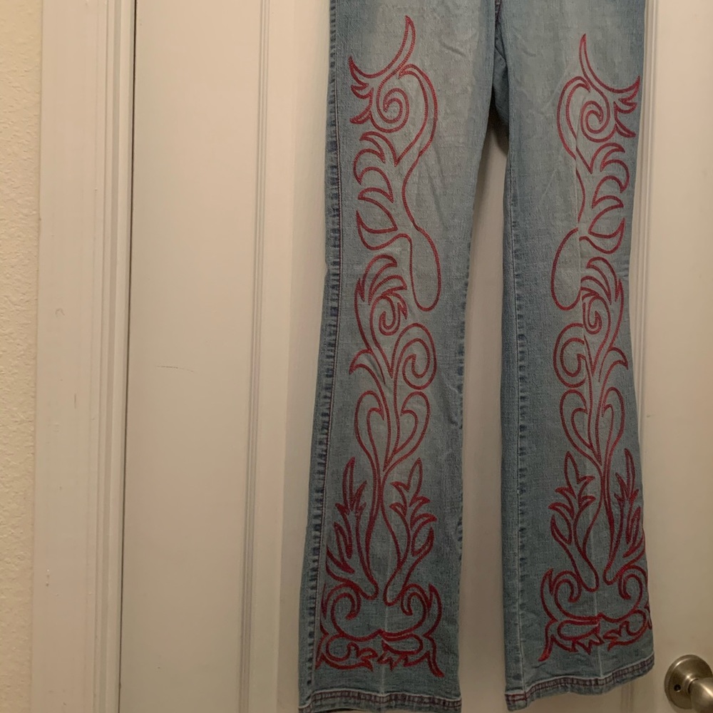 Vintage REVOLT Embroidered Flare Jeans